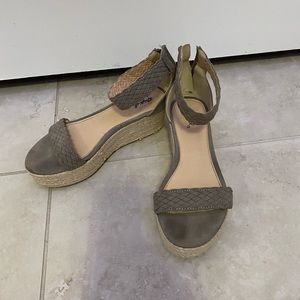 Espadrille grey heels